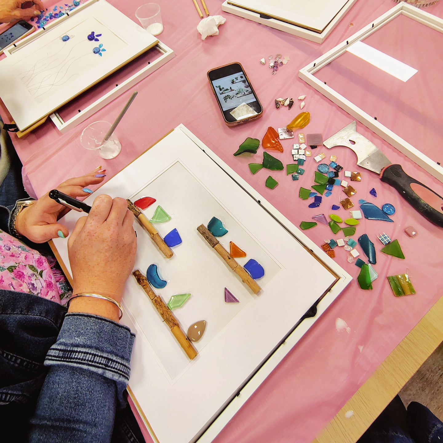 SEA GLASS FRAMED ART WORKSHOP 4th May 1pm Central Coast, NSW
