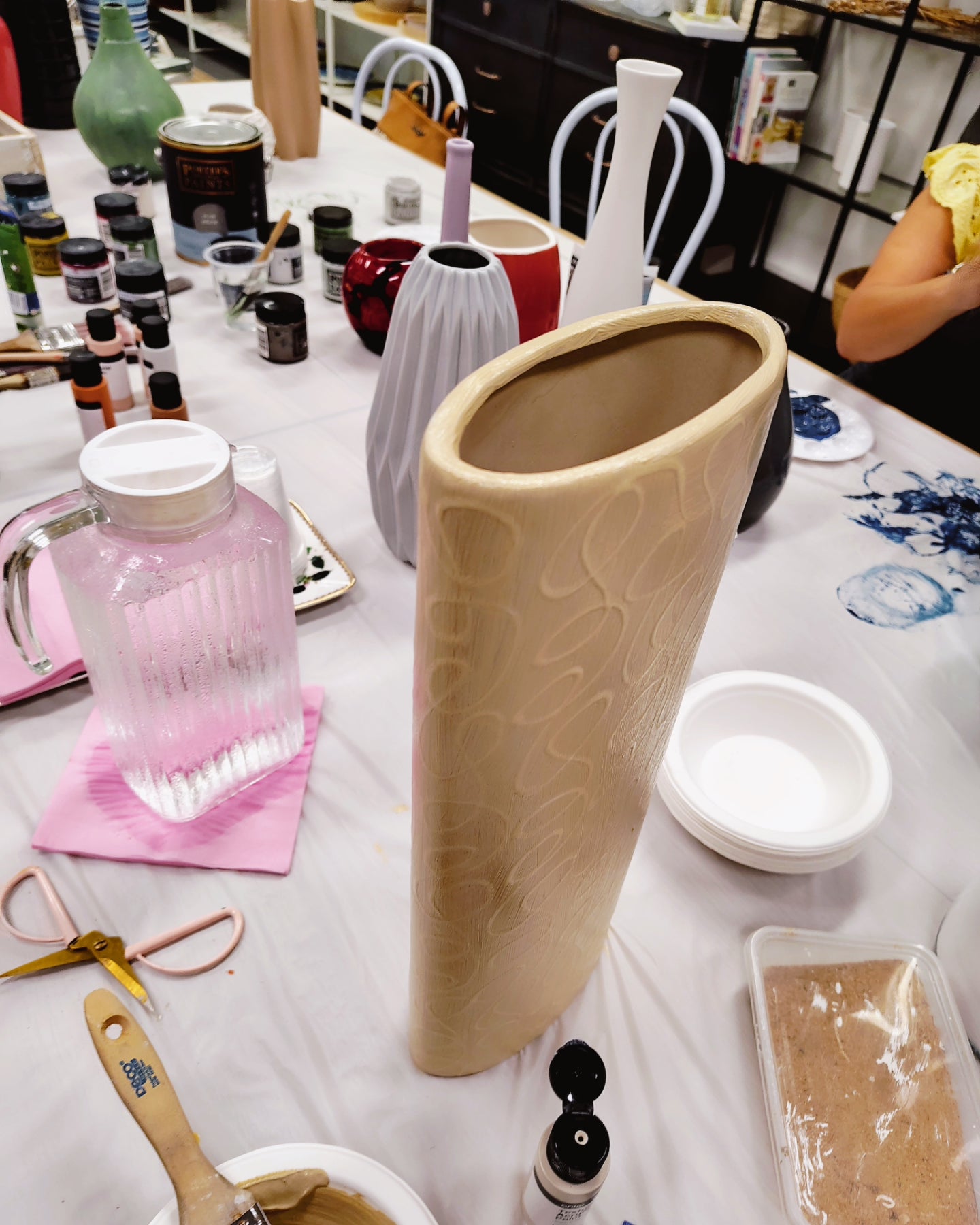 UPCYCLED TEXTURED VASE WORKSHOP 30th March 12pm Central Coast NSW