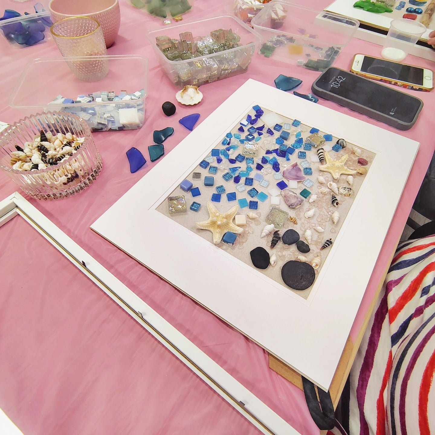 SEA GLASS FRAMED ART WORKSHOP 4th May 1pm Central Coast, NSW