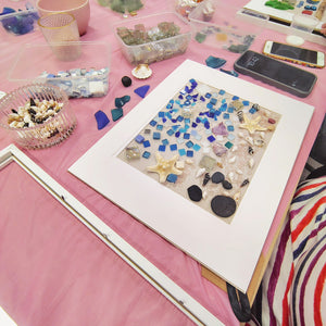 SEA GLASS FRAMED ART WORKSHOP 4th May 1pm Central Coast, NSW