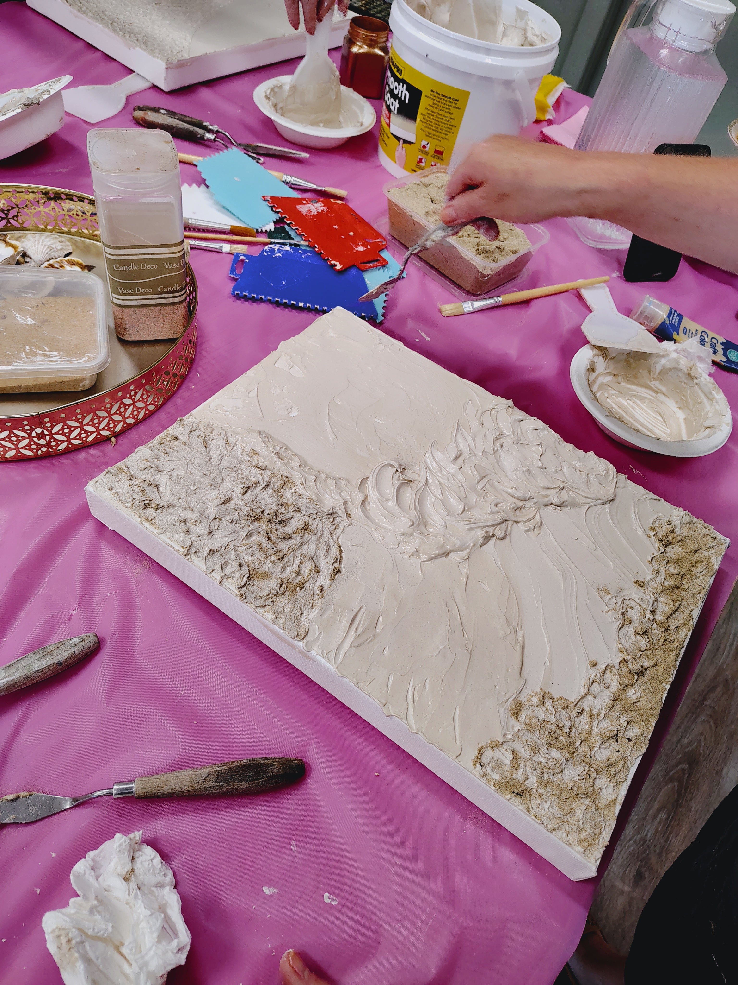 INTRODUCTION TO TEXTURED FLOWER ART WORKSHOP 31st May 1pm Central Coast, NSW