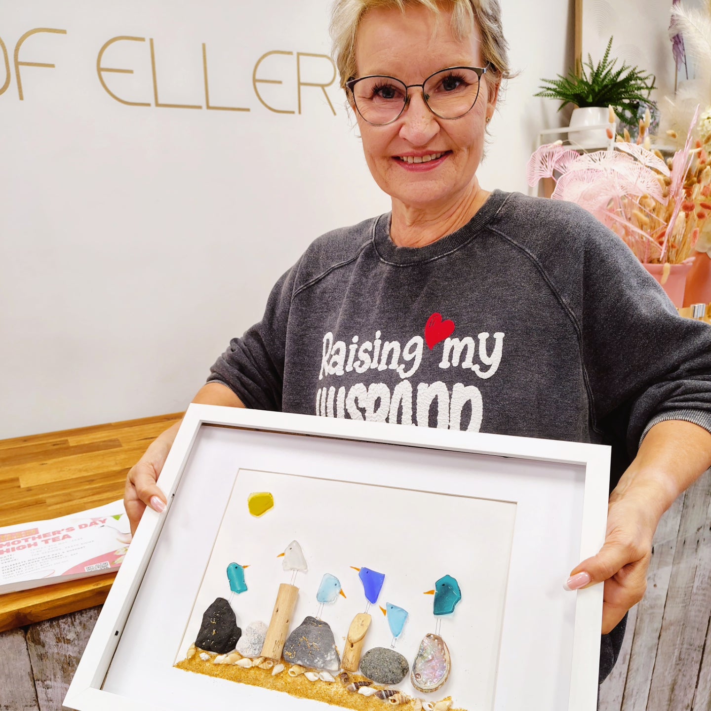 SEA GLASS FRAMED ART WORKSHOP 4th May 1pm Central Coast, NSW