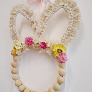 MACRAME EASTER BUNNY WREATH WORKSHOP 13th April 10am Central Coast, NSW