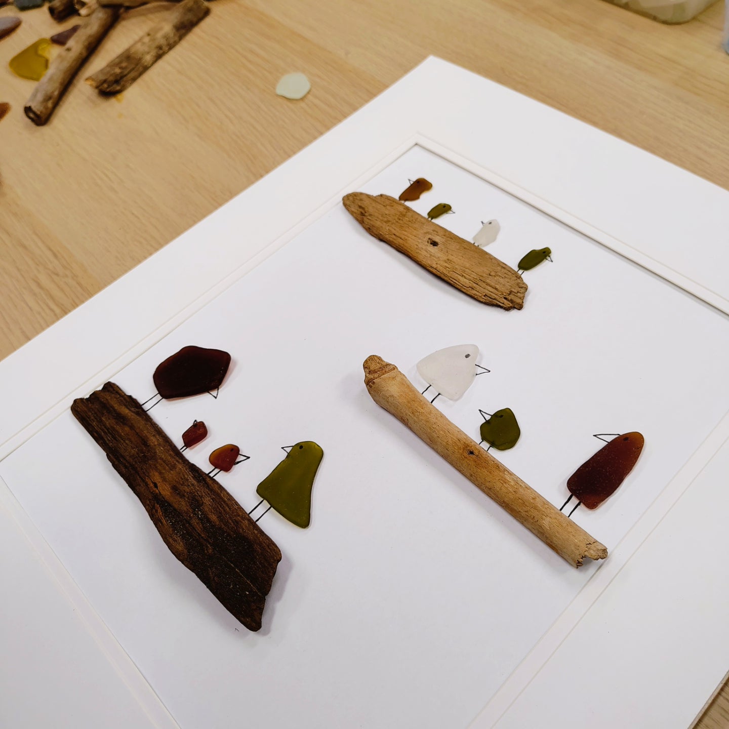 KIDS, TEENS & ADULTS SEA GLASS FRAMED ART WORKSHOP 17th July 10am Central Coast, NSW
