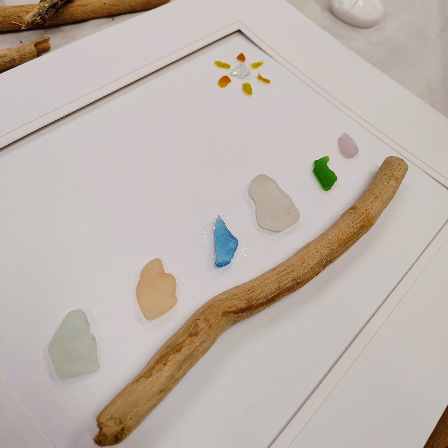 SEA GLASS FRAMED ART WORKSHOP 31st August 10am Central Coast, NSW