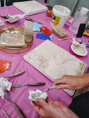 INTRODUCTION TO TEXTURED FLOWER ART WORKSHOP 31st May 1pm Central Coast, NSW