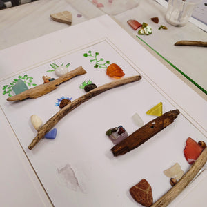 SEA GLASS FRAMED ART WORKSHOP 31st August 10am Central Coast, NSW