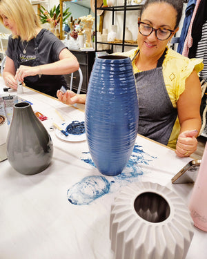 UPCYCLED TEXTURED VASE WORKSHOP 30th March 12pm Central Coast NSW