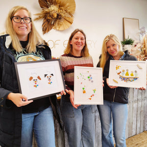 SEA GLASS FRAMED ART WORKSHOP 31st August 10am Central Coast, NSW