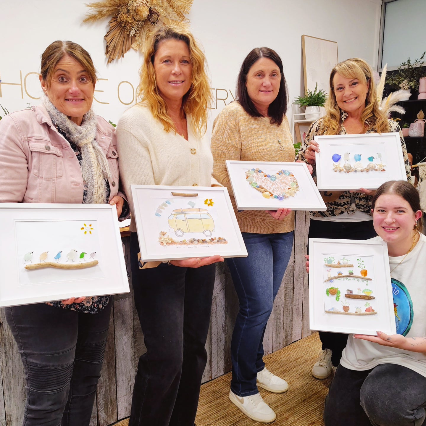 SEA GLASS FRAMED ART WORKSHOP 31st August 10am Central Coast, NSW