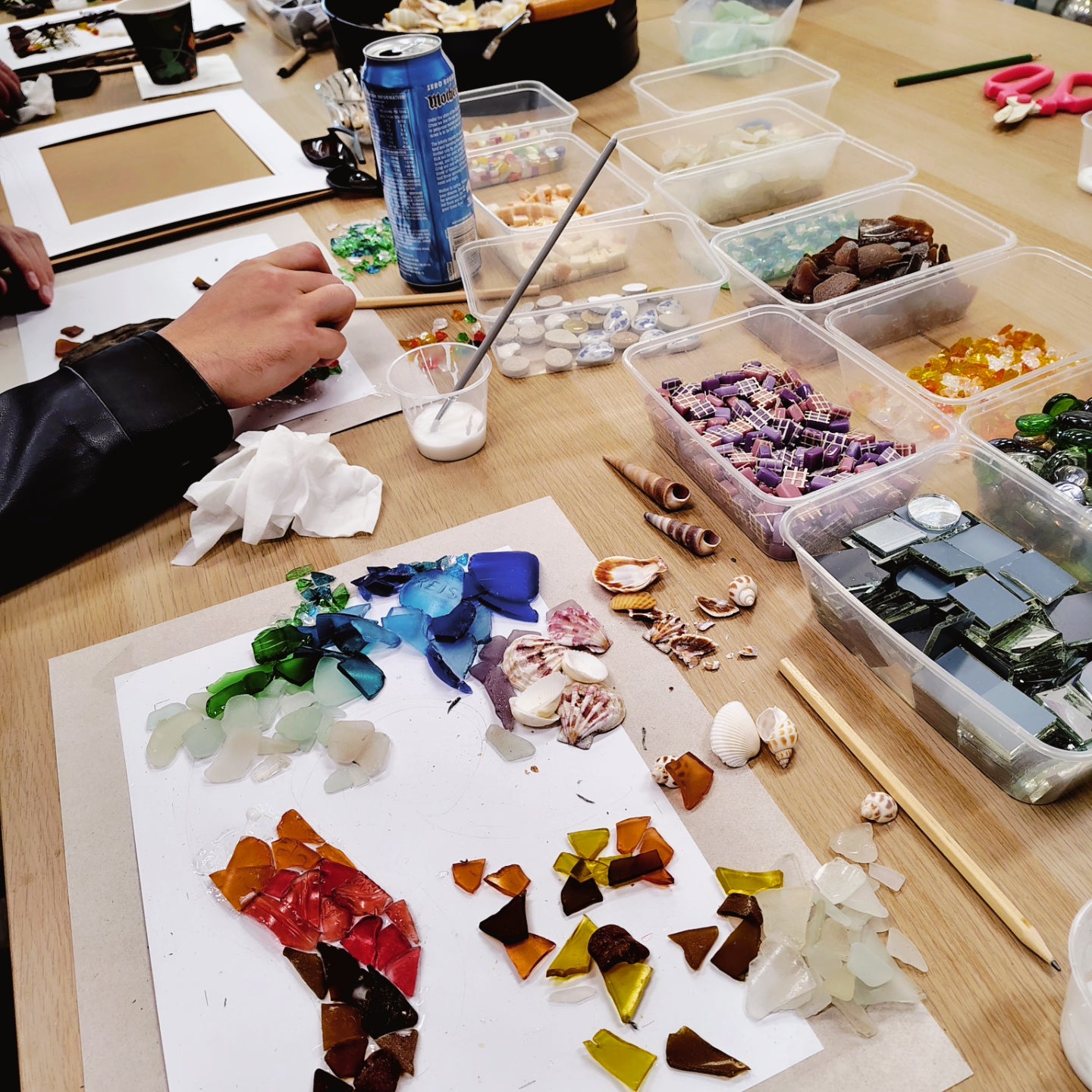 KIDS, TEENS & ADULTS SEA GLASS FRAMED ART WORKSHOP 17th July 10am Central Coast, NSW