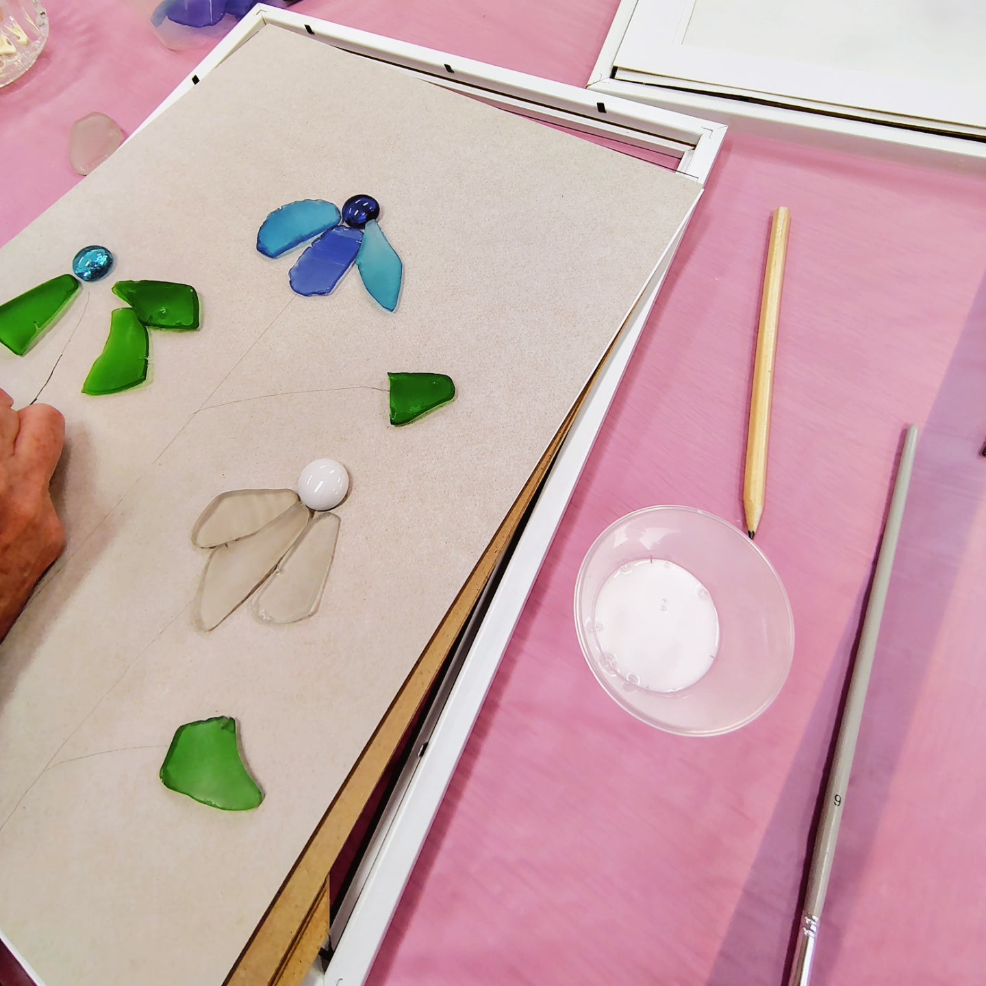 SEA GLASS FRAMED ART WORKSHOP 4th May 1pm Central Coast, NSW