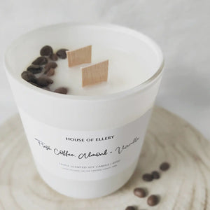 FRESH COFFEE, ALMOND & VANILLA SOY CANDLE