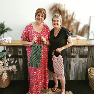 Macrame Reversible Bamboo Bag Workshop 8th October 1pm, Central Coast, NSW