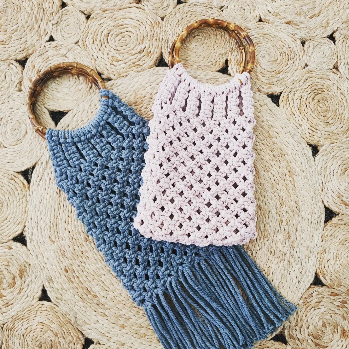 Macrame Reversible Bamboo Bag Workshop 16th July 10am, Central Coast, NSW