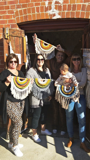 Macrame Rainbow BEGINNER & ADVANCED Workshop 31st October Central Coast, NSW