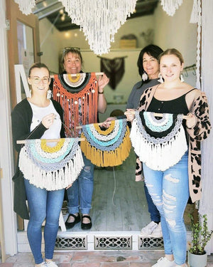 POSTPONED DUE TO COVID LOCKDOWN Macrame Rainbow BEGINNER & ADVANCED Workshop 10th July Central Coast, NSW