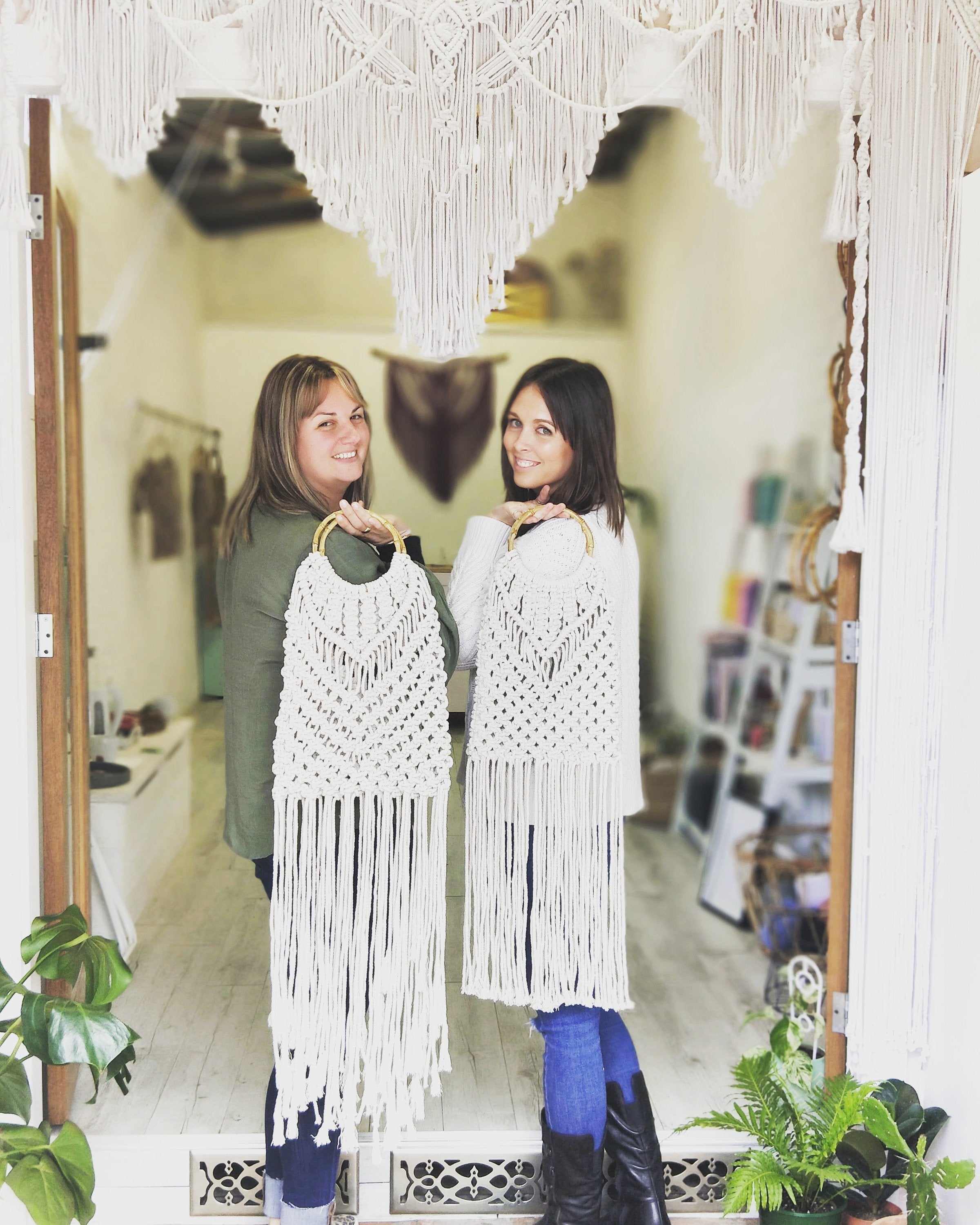 Macrame Reversible Bamboo Bag Workshop 16th July 10am, Central Coast, NSW