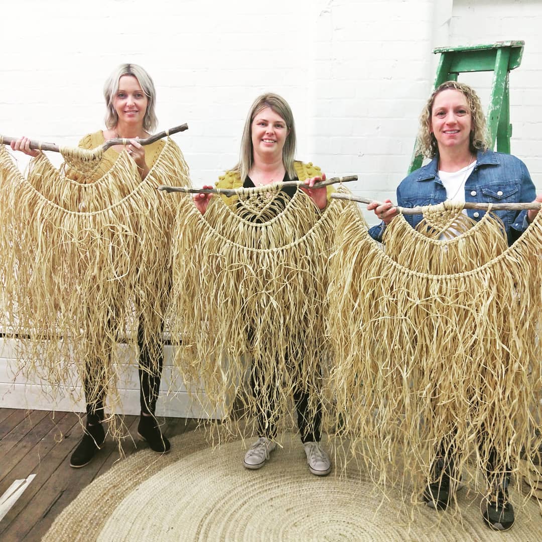 Natural Raffia Macramé Wall Hanging Workshop 5th February Central Coast, NSW