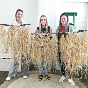 Natural Raffia Macramé Wall Hanging Workshop 24th April Central Coast, NSW