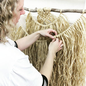 Natural Raffia Macramé Wall Hanging Workshop 5th February Central Coast, NSW