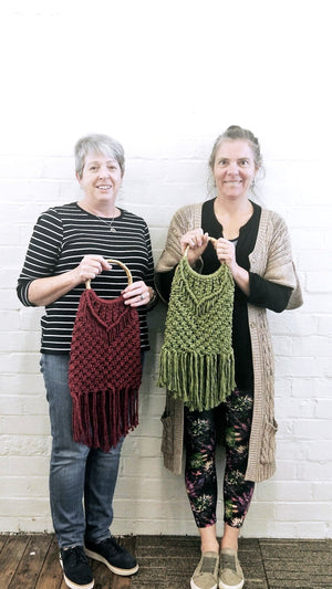 Macrame Reversible Bamboo Bag Workshop 16th July 10am, Central Coast, NSW
