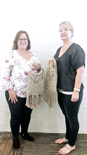 Macrame Reversible Bamboo Bag Workshop 8th October 1pm, Central Coast, NSW