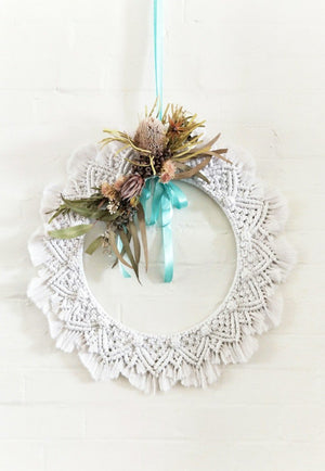 Macrame CHRISTMAS Wreath Workshop 29th November Central Coast, NSW