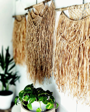 Natural Raffia Macramé Wall Hanging Workshop 5th February Central Coast, NSW