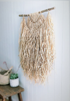 Natural Raffia Macramé Wall Hanging Workshop 27th February Central Coast, NSW