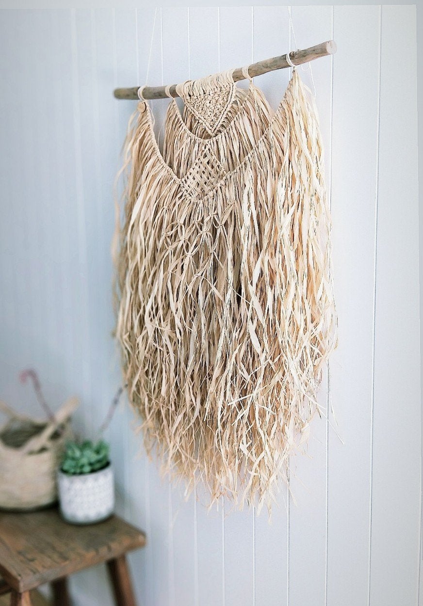 Natural Raffia Macramé Wall Hanging Workshop 5th February Central Coast, NSW