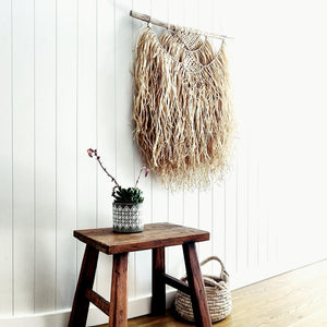 Natural Raffia Macramé Wall Hanging Workshop 5th February Central Coast, NSW