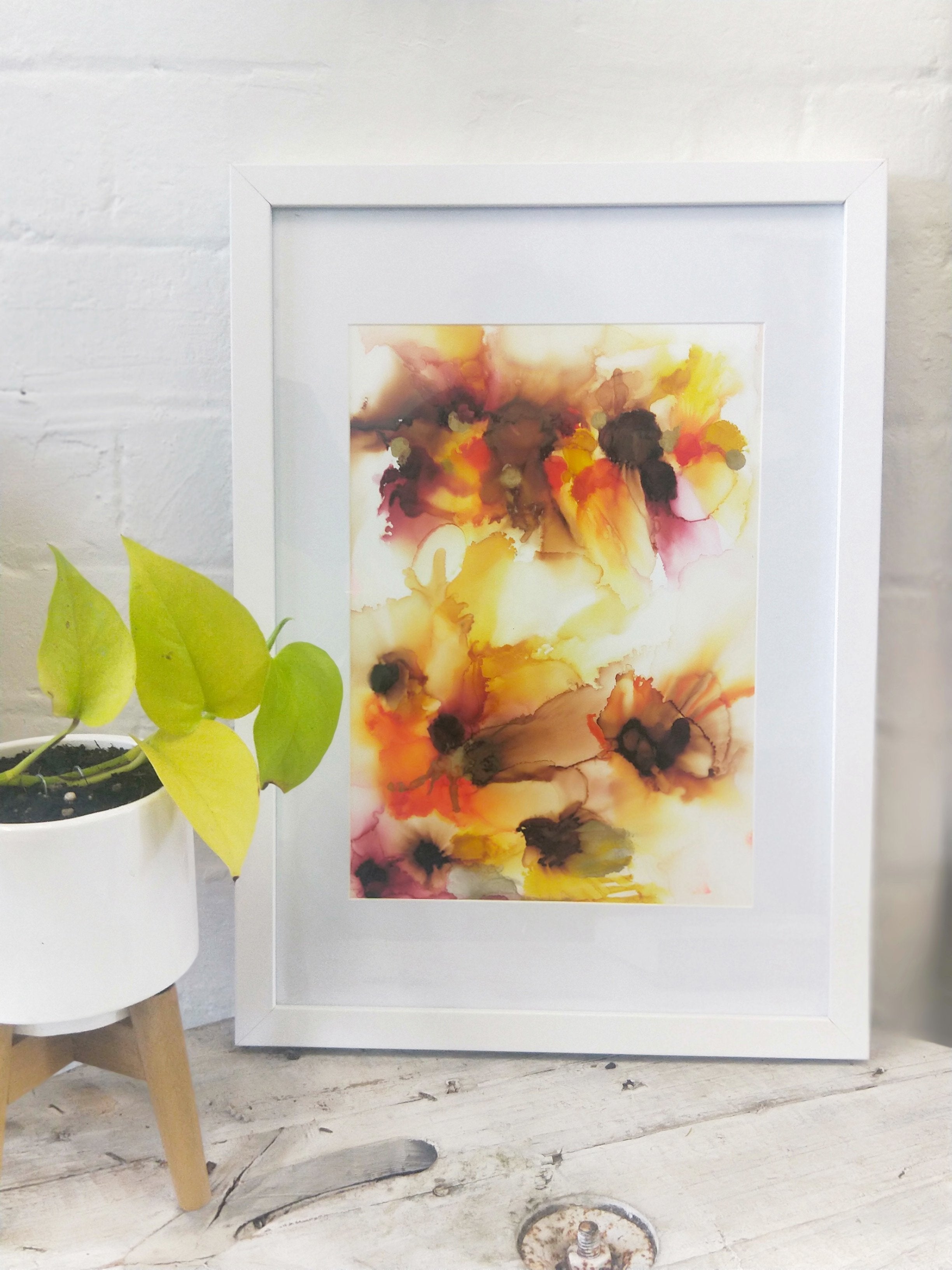 Alcohol Ink Framed Artwork AFTERNOON 12th March Central Coast, NSW