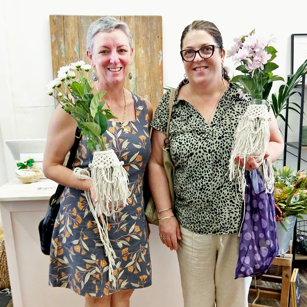 Macrame Vase + Blooms Workshop 23rd August Central Coast, NSW