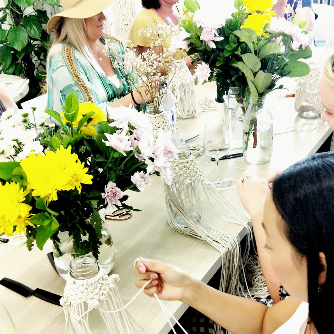 Macrame Vase + Blooms Workshop 23rd August Central Coast, NSW