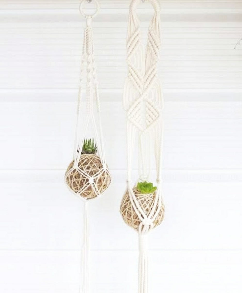 Kokedama + Macrame Hanger Workshop 23rd May Central Coast, NSW