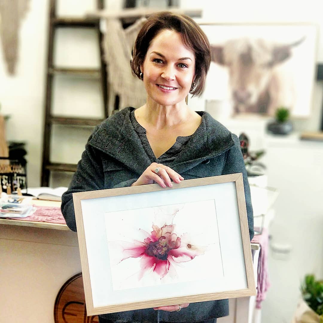 Alcohol Ink Framed Artwork AFTERNOON 12th March Central Coast, NSW