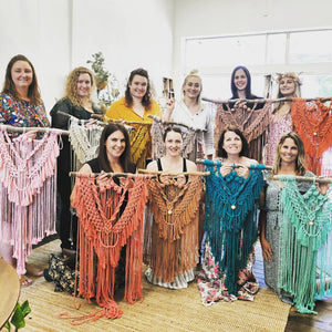 POSTPONED DUE TO SEVERE WEATHER / Beginner Macrame Wall Hanging Workshop 21st March, Central Coast NSW
