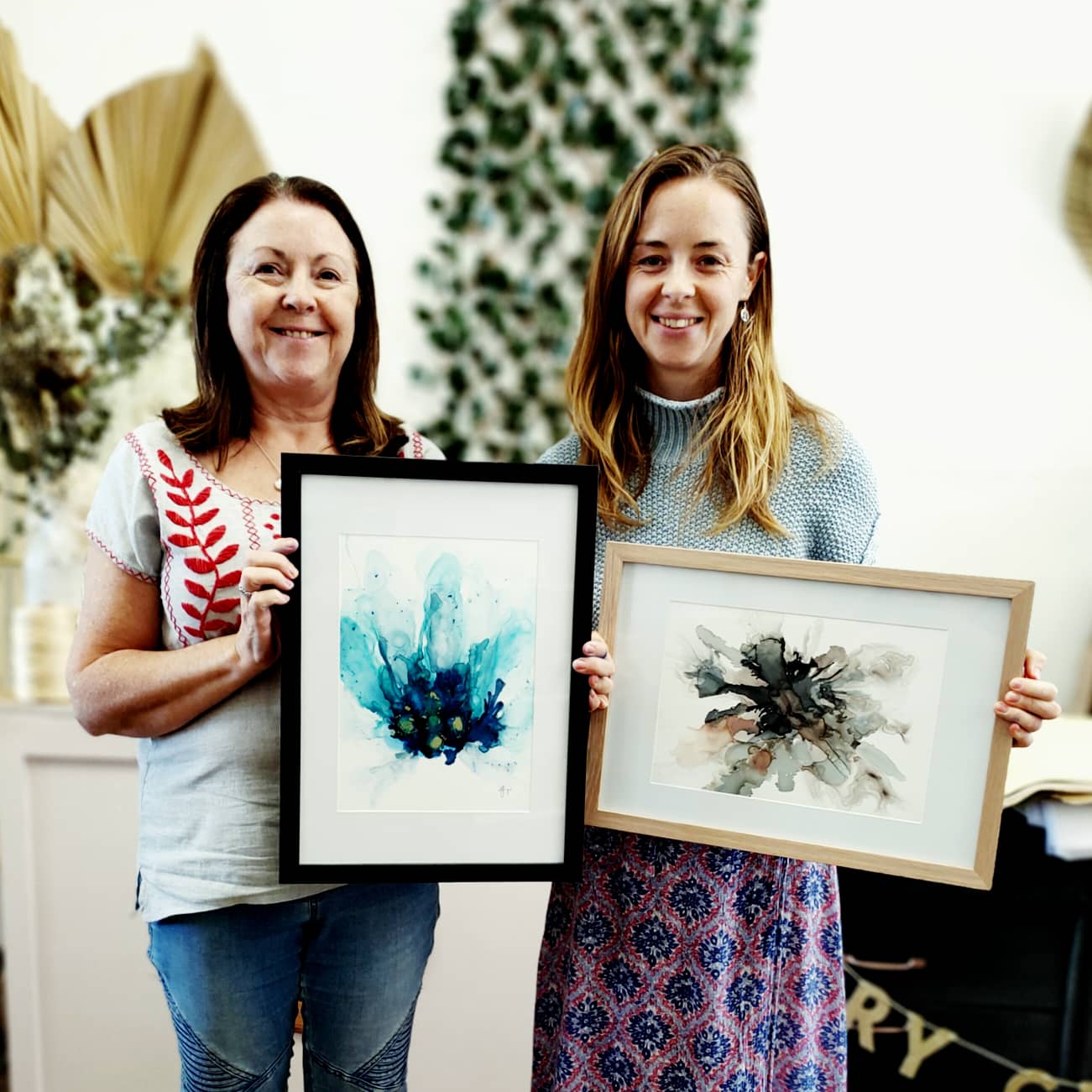 Alcohol Ink Framed Artwork AFTERNOON 12th March Central Coast, NSW