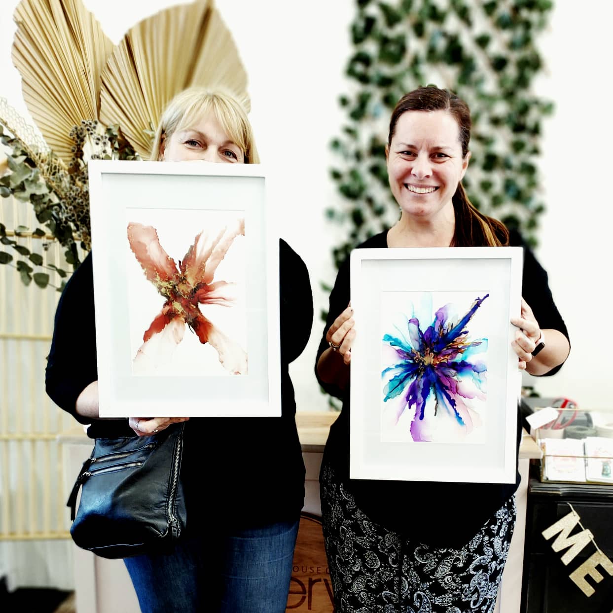 Alcohol Ink Framed Artwork AFTERNOON 12th March Central Coast, NSW