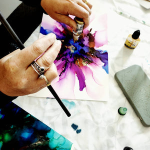 Alcohol Ink Framed Artwork AFTERNOON 12th March Central Coast, NSW