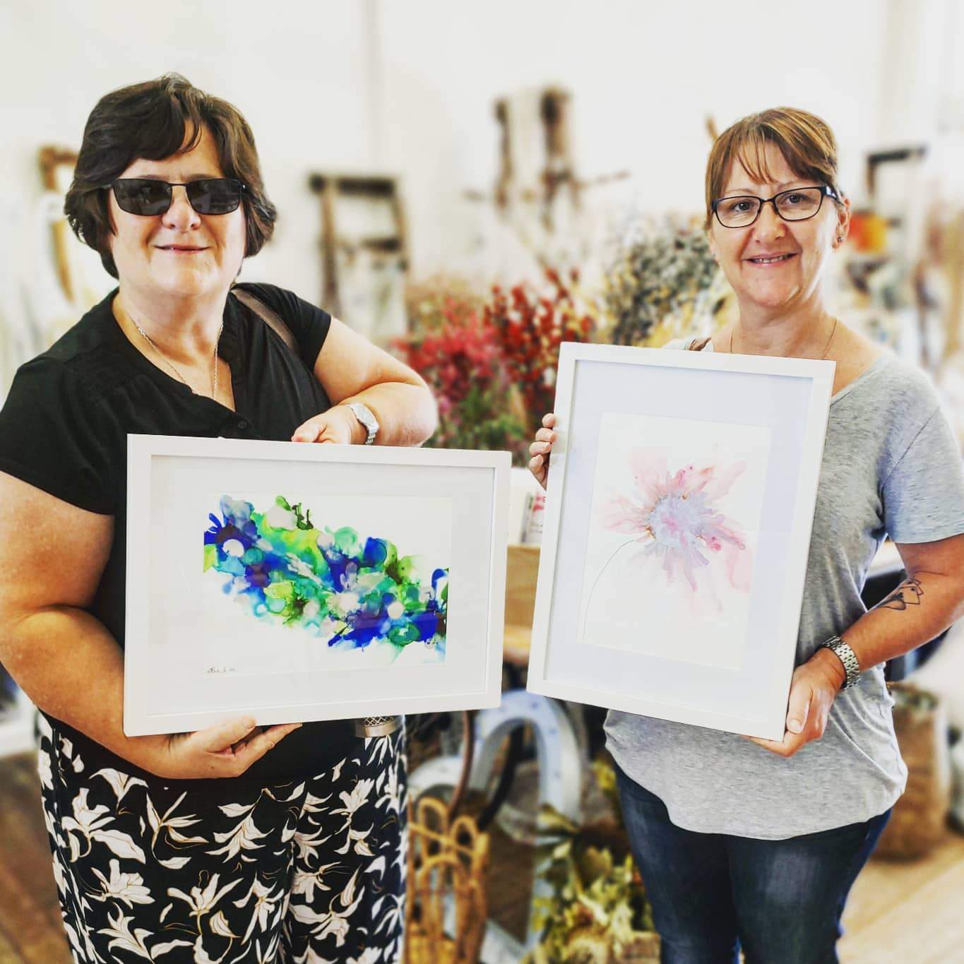Alcohol Ink Framed Artwork AFTERNOON 12th March Central Coast, NSW