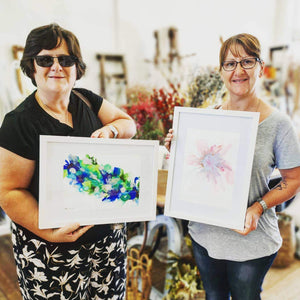 Alcohol Ink Framed Artwork AFTERNOON 12th March Central Coast, NSW