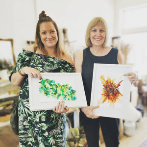 Alcohol Ink Framed Artwork AFTERNOON 12th March Central Coast, NSW