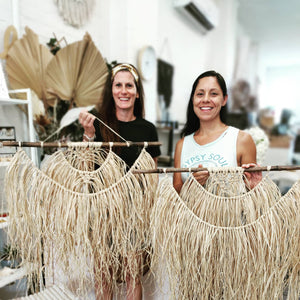 Natural Raffia Macramé Wall Hanging Workshop 24th April Central Coast, NSW