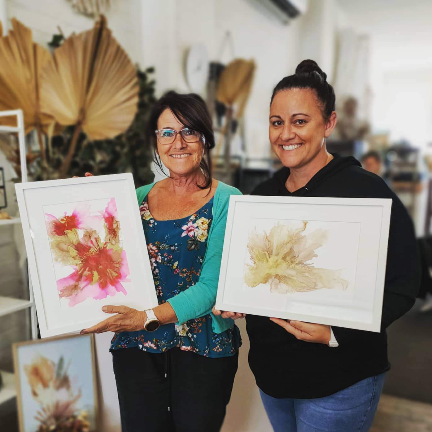 Alcohol Ink Framed Artwork AFTERNOON 12th March Central Coast, NSW