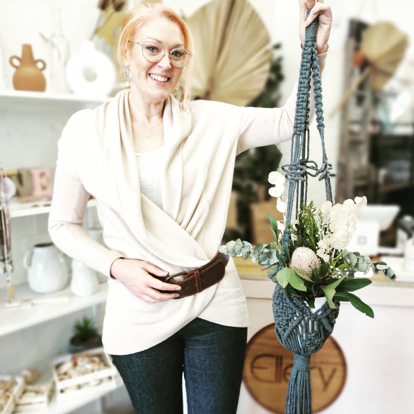 Macramé Pot Hanger & Dried Flower Workshop 25th June 10am, Central Coast NSW