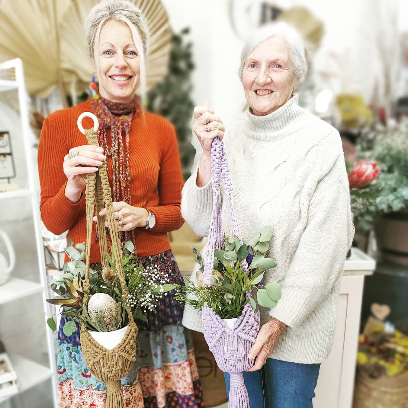 Macramé Pot Hanger & Dried Flower Workshop 25th June 10am, Central Coast NSW