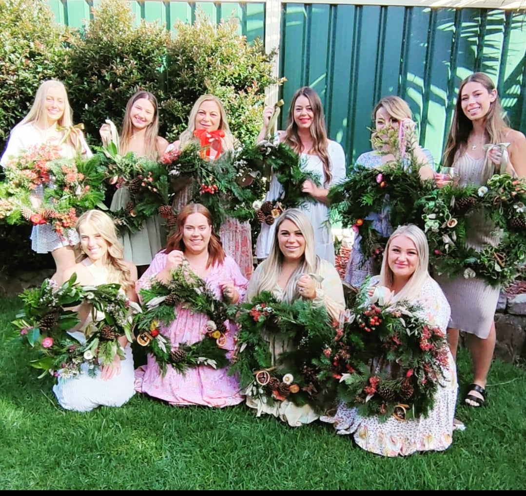 CHRISTMAS Wreath Making Workshop 17th December 10am Central Coast, NSW