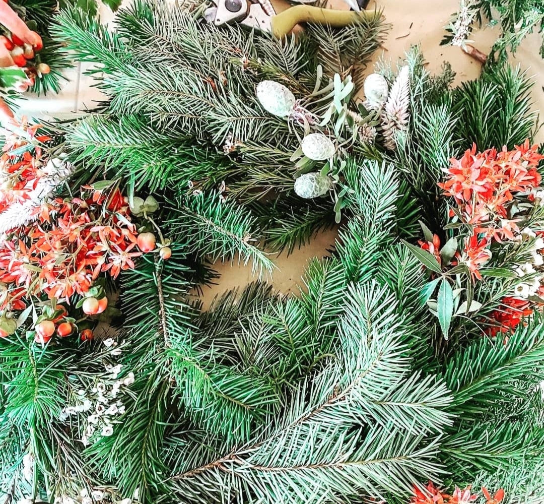 CHRISTMAS Wreath Making Workshop 17th December 10am Central Coast, NSW